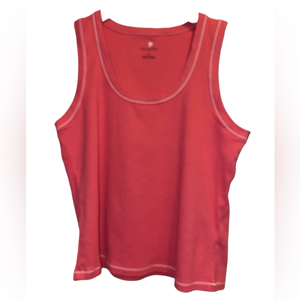 Pilcro The Sunny Scoop Women's Pink coral ribbed  Tank Top XL